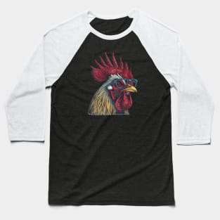 Crowing with Confidence: The Dapper Rooster! Baseball T-Shirt